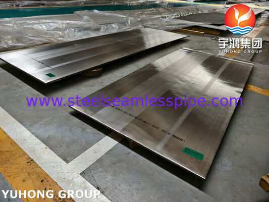 Contenedor de presión de revestimiento de placa explosiva revestida con acero ASTM B127 Monel 400 + ASTM A516 Gr.60
