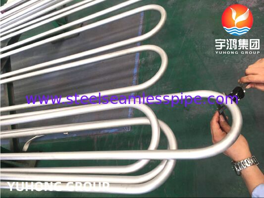 ASTM B444 Inconel 625 Tubo sin costura de U Bend para intercambiadores de calor de concha y tubo