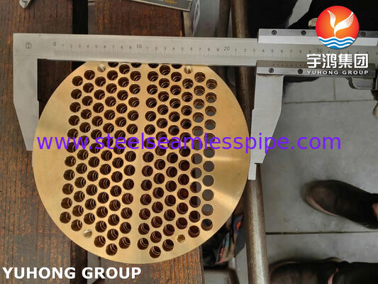 Tubo de cobre C46400 ASME SB171 para tubo y carcasa de intercambiador de calor