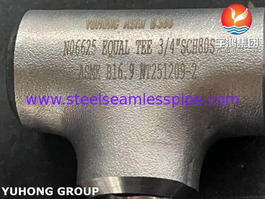 Conexiones ASTM B366 WPNCMC UNS N06625 / Aleación de níquel Inconel 625 Codo Conexiones ASME B16.5