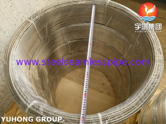 Tubo de bobina sin costura de acero inoxidable ASTM A269 TP316L para intercambiadores de calor y condensadores