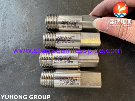Tapón de aleación de níquel ASME SB462 UNS N10276 NPT ASME B16.11 Hastelloy C276 Forjado