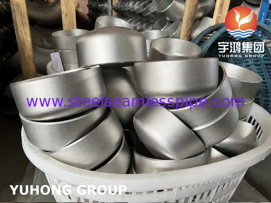 Tapa de soldadura a tope de acero inoxidable ASTM A403 WP316L ASME B16.9 arenada para tuberías industriales