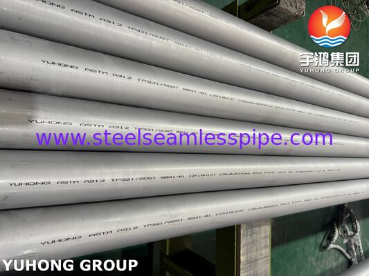Tubería de acero inoxidable sin costura ASTM A312 TP321 UNS S32100 1.4541 para generación de energía