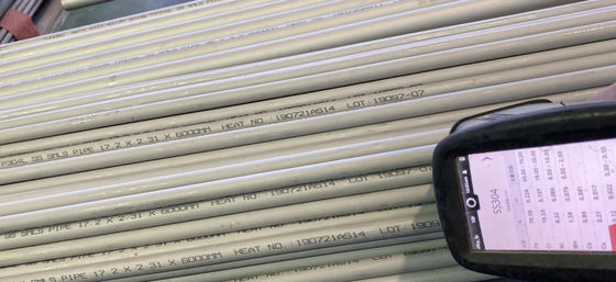 El ABS de acero inoxidable del tubo sin soldadura de Asme Sa312 Tp304l certificó