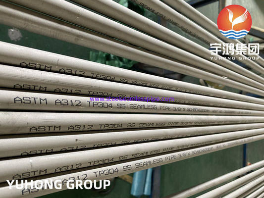 ASTM A312 TP304 que lamina y que dibuja el tubo sin soldadura de acero inoxidable