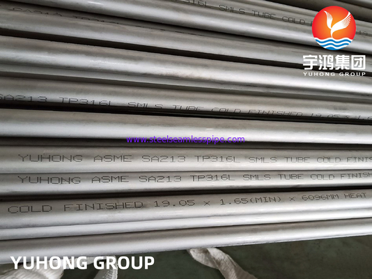 GRUESO INCONSÚTIL DE ACERO INOXIDABLE DEL TUBO ASTM A213 TP304 TP316L MIN.WALL