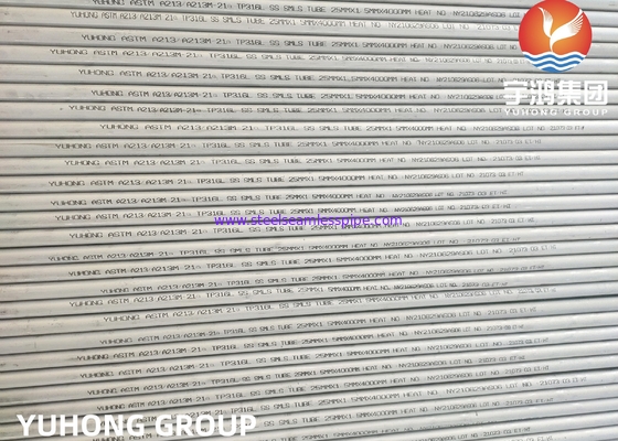 El tubo de intercambiador de calor sin costura de acero inoxidable ASTM A213 TP316L TP304 TP304L