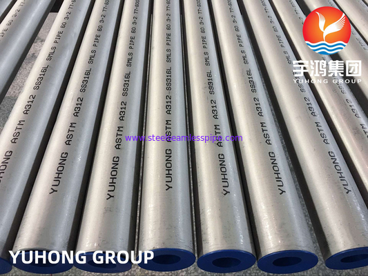 ASTM A312/ASTM el tubo sin soldadura de acero inoxidable TP316/316L de A511 (1,4404) conservaron en vinagre la certificación recocida del ABS