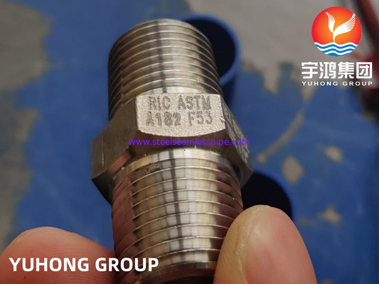 ASTM COLOCACIONES FORJADAS DE ACERO DEL DUPLEX ESTUPENDO DE 3000# NPT B16.11 DE TBE ENTRERROSCA HEX. F53 A182 EL 1/2”