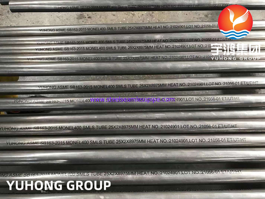 La aleación de níquel de cobre de ASTM B163 Monel 400/UNS N04400 instala tubos la superficie brillante
