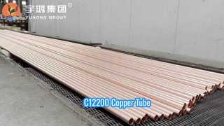 Tubo de cobre ASTM B111 UNS C12200 DHP para HVAC e intercambiador de calor